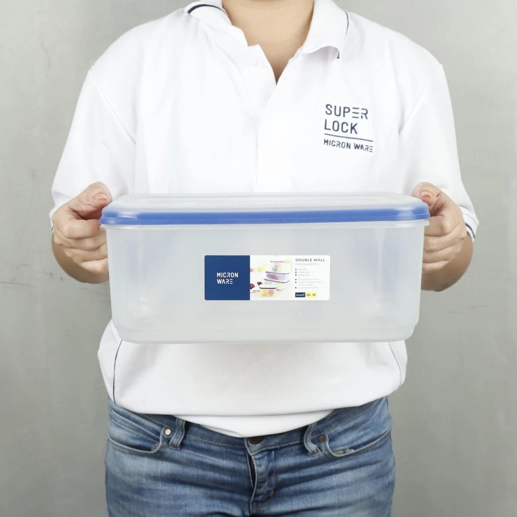 Micronware กล่องใส่อาหาร Double wall ความจุ 5000 มล. รุ่น 5038 ไมโครแบน