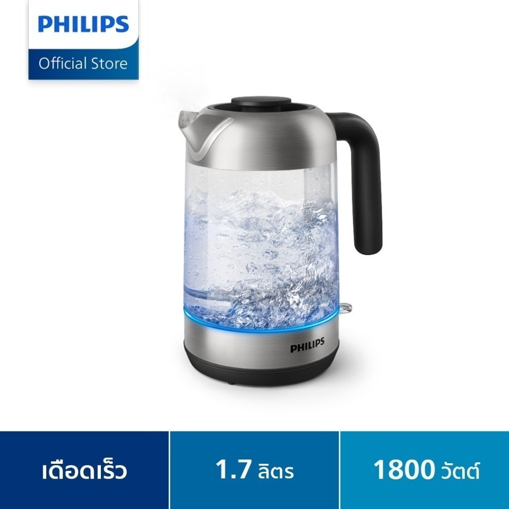 ฟิลิปส์ HD9339|80 กาต้มน้ำไฟฟ้าแบบแก้วใส 1.7L