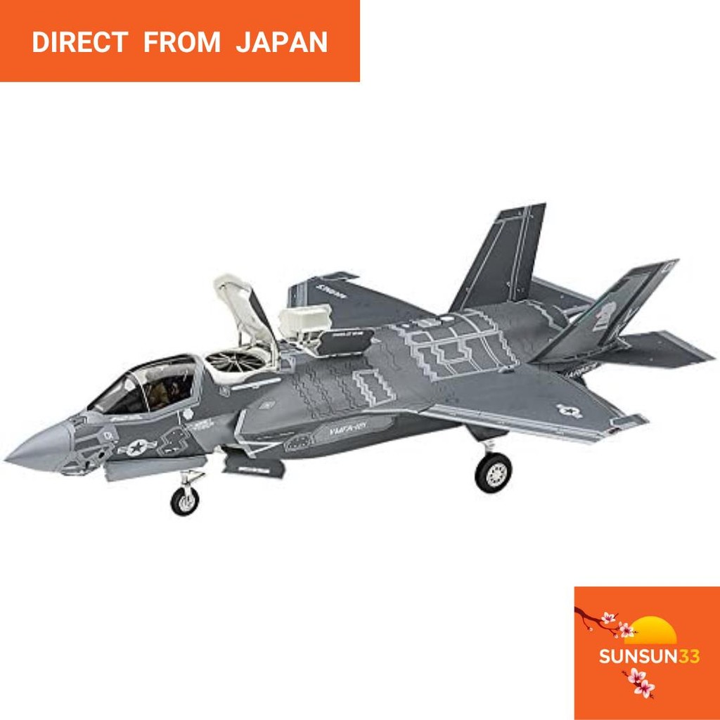 【Direct from Japan】Hasegawa 1/72 US Marine Corps F-35 Lightning 2 B ประเภทพลาสติกทางทะเลของสหรัฐอเมร