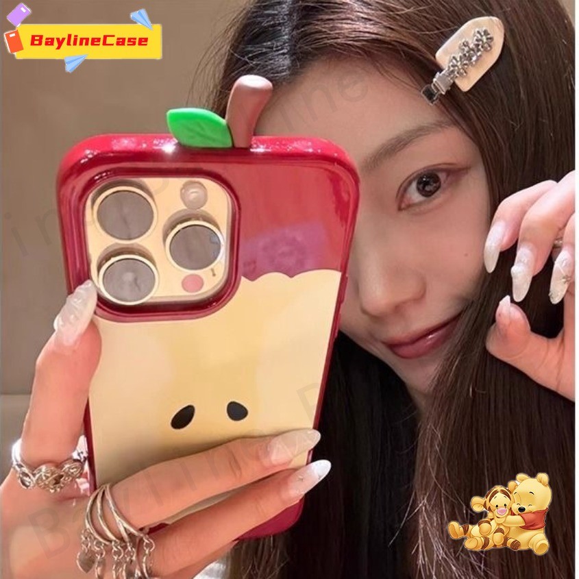 3dสีแดงสีเขียวFruit Core Insแฟชั่นBrightหลุมขนาดใหญ่เคสโทรศัพท์เข้ากันได้กับiPhone 16 15 14 13 12 11