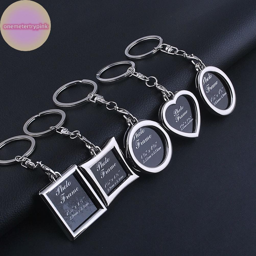 ONEPINK 1 ชิ้น Chic โปร่งใสใสใส่กรอบรูปพวงกุญแจพวงกุญแจ