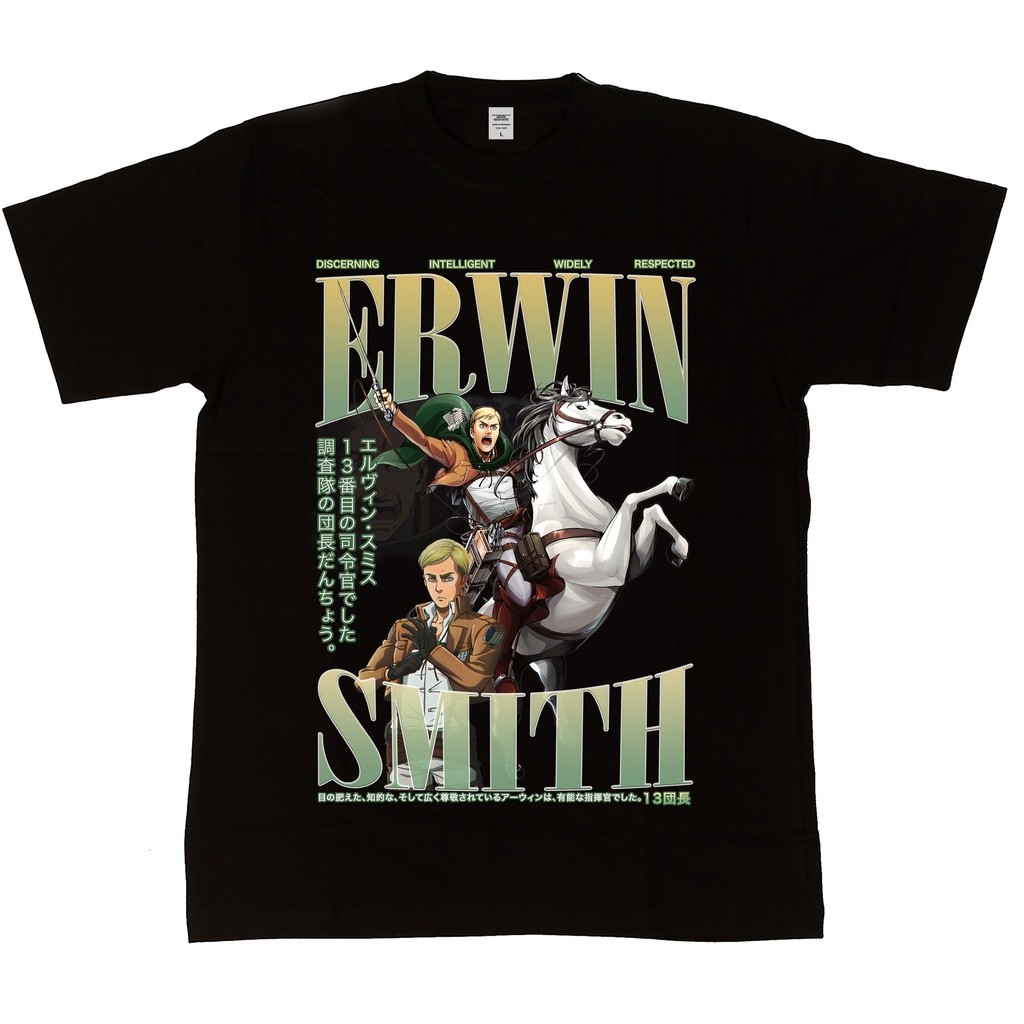 Erwin Smith < Attack on Titan > เสื้อยืด-Tribute Series