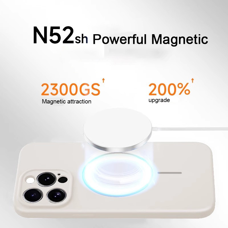 ซิลิโคนเหลวmatte Softเคสโทรศัพท์สําหรับiPhone 11 12 13 14 15 16 Pro Max 14 15 16 Plus X Xs XR Xs Maxสีชมพูแม่เหล็กกันกระแทก - รูปที่ 7