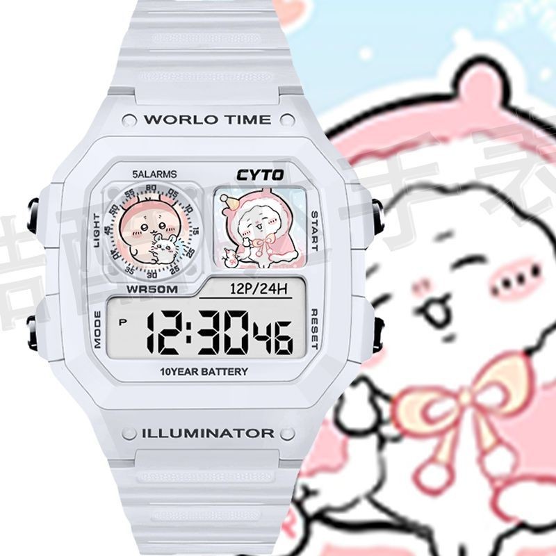 Chikawa Chikawa Chikawa Chikawa Chiikawa นาฬิกาการ์ตูนที่กําหนดเองสาวน่ารักการ์ตูนกันน้ํา Chikawa, I