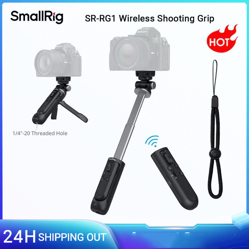 SmallRig SR-RG2 ไร้สายยิง Grip Vlog ขาตั้งกล้อง Selfie Stick สําหรับ Sony A6700/ZV-E10/A6400 สําหรับ