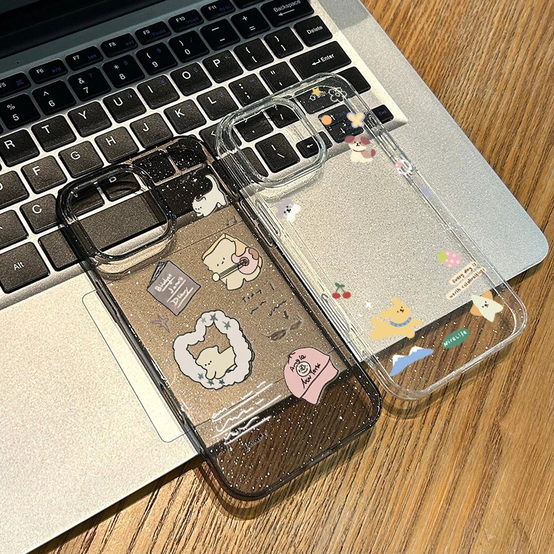 ประกายไฟ กรณีโทรศัพท์ จัดส่งจากประเทศไทย วิ่งลูกสุนัขfor iPhone 13 12 11 16 15 14 PRO MAX X XS MAX XR 7/8PLUS