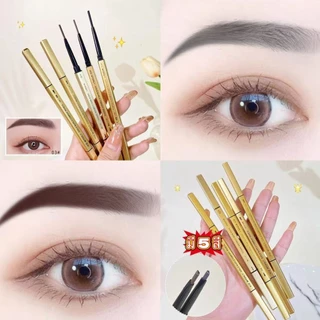 SR-shop : 1.5mmดินสอเขียนคิ้ว แบบหมุนออโต้ กันน้ำ พร้อมแปรงปัดขนคิ้ว 5 สี_ B962