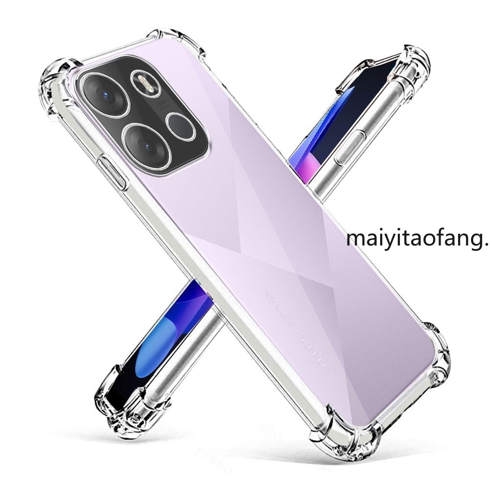 สําหรับ Tecno Spark Go 2024 / Spark Go 2023 / SparkGo 2020 กรณีซิลิโคนกันกระแทกนุ่มสําหรับ SparkGo 2