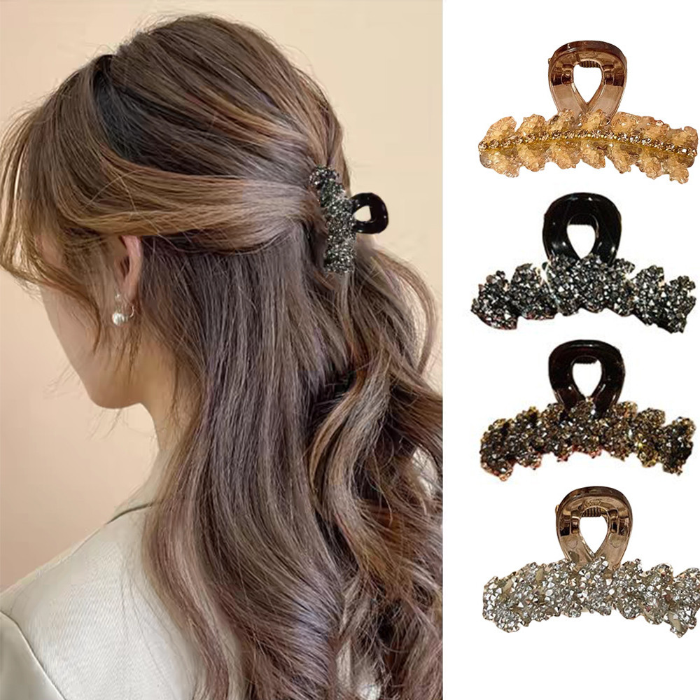 มินิขนาดแฟชั่นคริสตัลข้าวสาลีผมขนาดเล็ก Claw ผู้หญิงประณีต Rhinestone ด้านข้าง Bang Barrettes เจ้าหญิงอุปกรณ์เสริมผม
