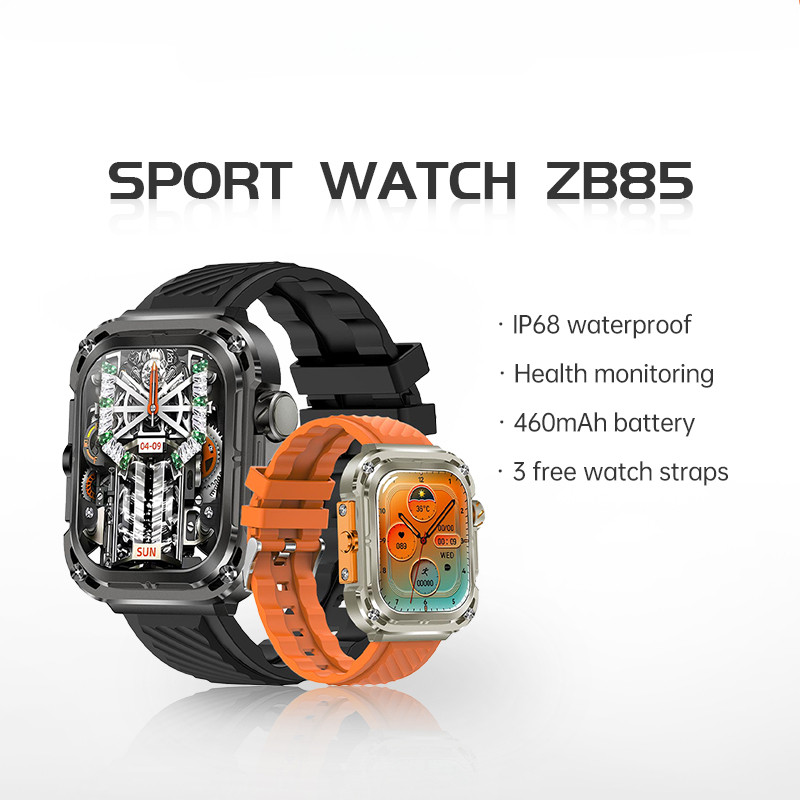 ใหม่ Z85 MAX นาฬิกาข้อมือสมาร์ทวอทช์ เชื่อมต่อบลูทูธ กันน้ํา วัดอัตราการเต้นของหัวใจ สแตนด์บายได้นาน