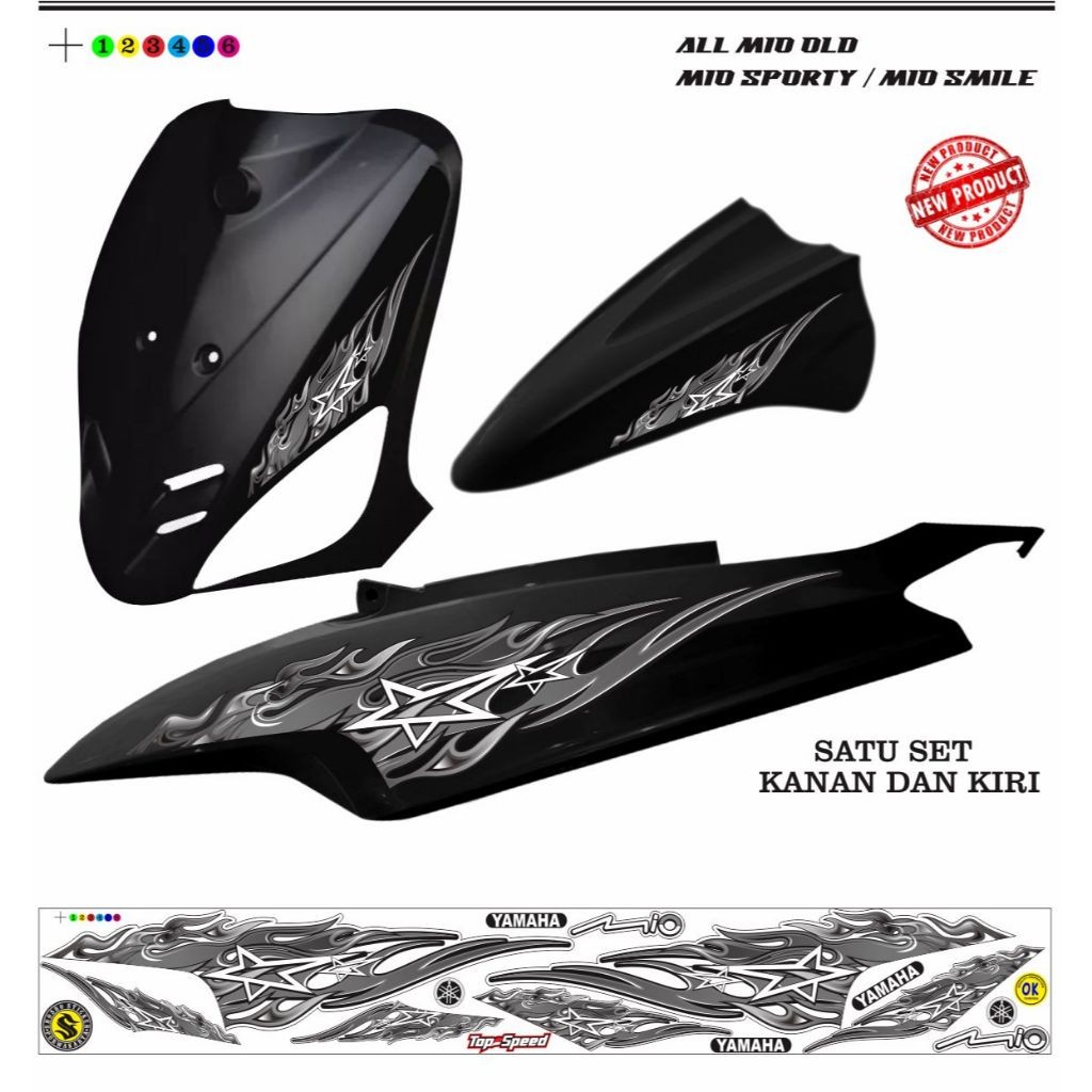 สติ๊กเกอร์ MIO MOTORCYCLE STRIPING / สติ๊กเกอร์ MIO เก่า RACING VARIATIONS