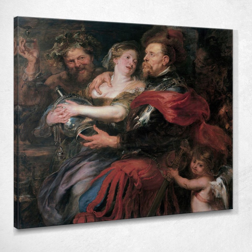 Venus And Mars Peter Paul Rubens, ppr319 ภาพพิมพ์บนผ้าใบแคนวาส