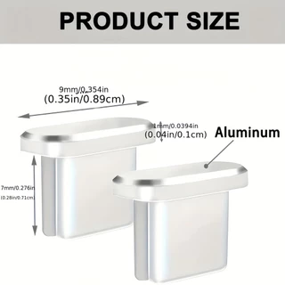 ร้านมิกะ ▏High-End High-Gloss โลหะ Type-C Anti-Dust Plug iPhone15/16 Series พอร์ตชาร์จปลั๊กป้องกันที่แม่นยํา Anti-Lost Anti-Dust