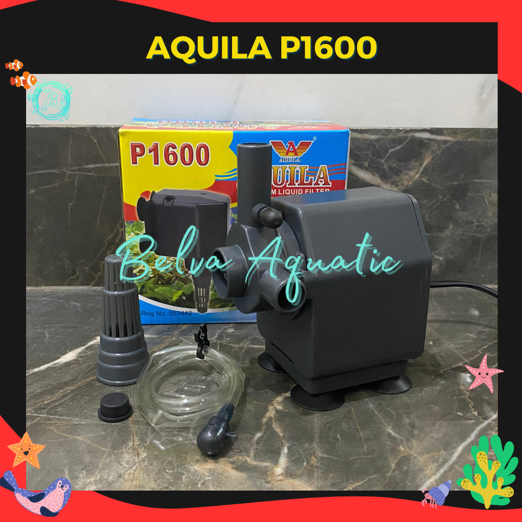 Aquila 1600 P1600 ปั๊มจุ่ม Aquarium Pump Aquila Hydroponic Pump P-1600