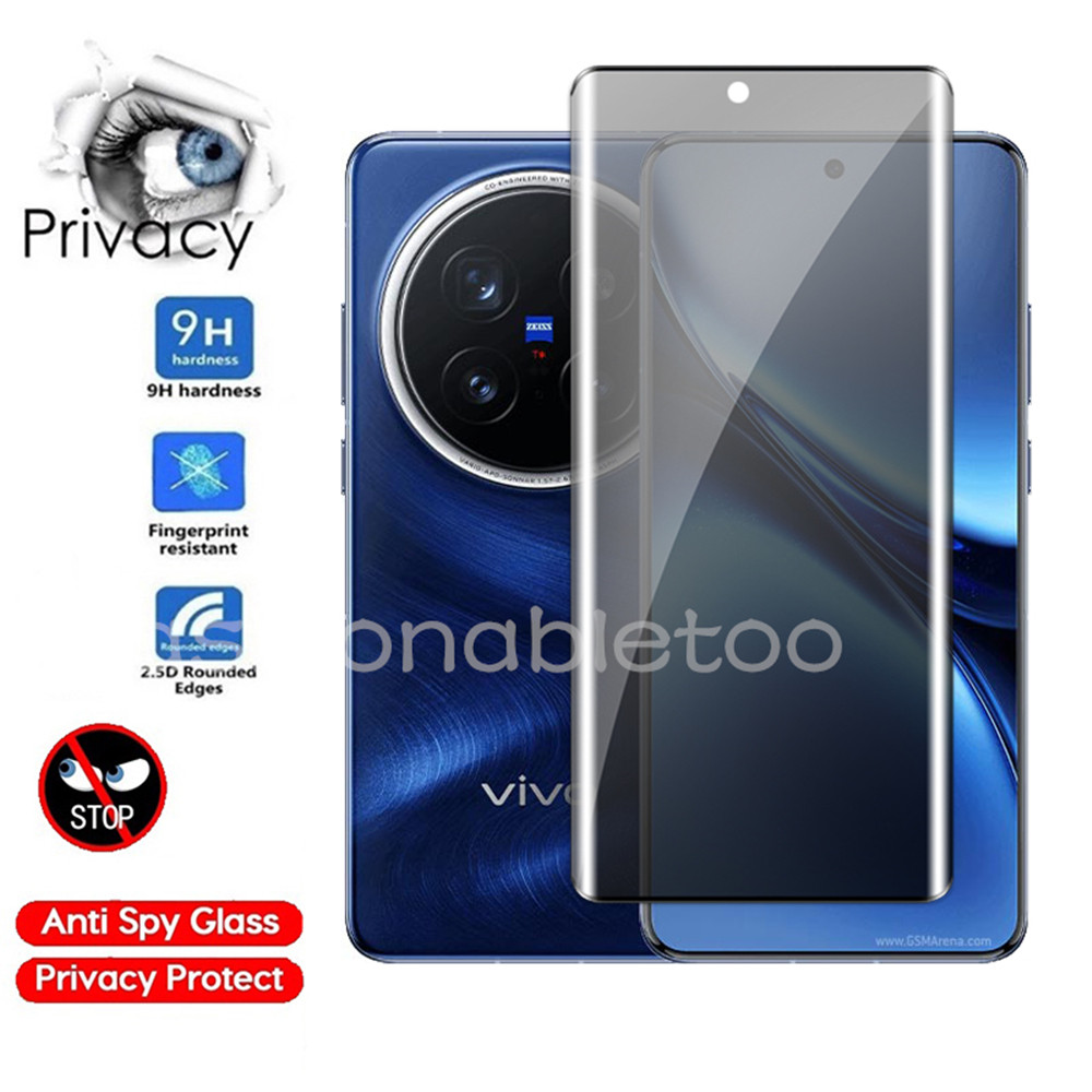 Anti-spy กระจกนิรภัยป้องกันฟิล์มสําหรับ Vivo X100 X200 pro mini X200pro mini X200promini X100s pro X