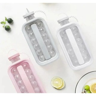 Garrafa Forma De Gelo 2 Em 1 Esfera Silicone Drinks Bebidas