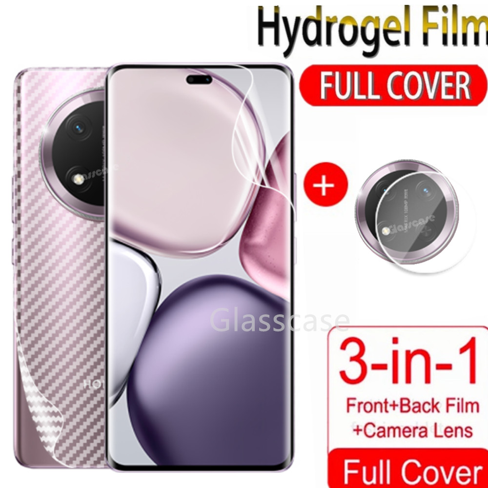 3 In 1 Front Back Soft Hydrogel Film สําหรับ Honor X9D X9C X7C X9B X8B X7B X6B X9A X8A X7A X6S smart