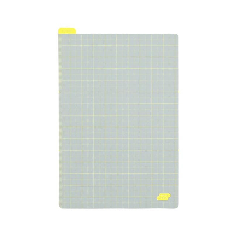 Hobonichi Techo Hobonichi แผ่นรองเมาส์ Ice Grey x Yellow สําหรับอุปกรณ์เสริมวางแผนขนาดเดิม
