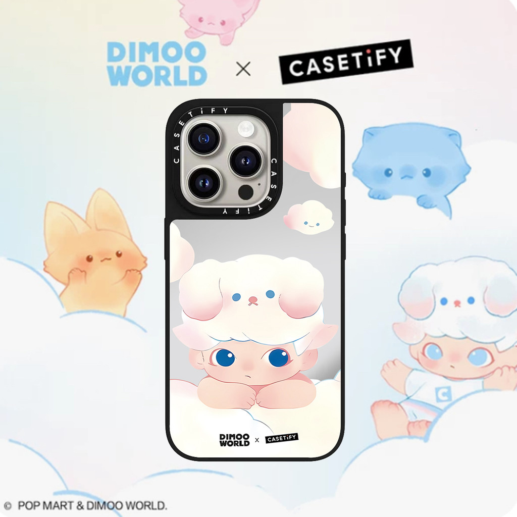 กระจกแม่เหล็ก Bubble Mart little boy Anti Fallเคสโทรศัพท์สําหรับIPhone 16 ProMax 16Pro 15ProMax 15 16 14 13 12 11 Pro Maxกรณีห่อปลอกกันกระแทกฝาหลัง