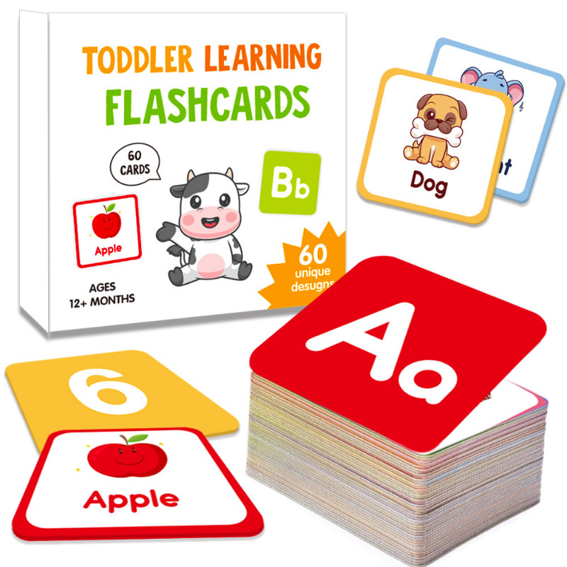 บัตรภาพคำศัพท์ Flash Card บัตรคำภาษาอังกฤษ แผ่นภาพสัตว์ เสริมพัฒนาการเด็ก ของเล่นเพื่อการศึกษา