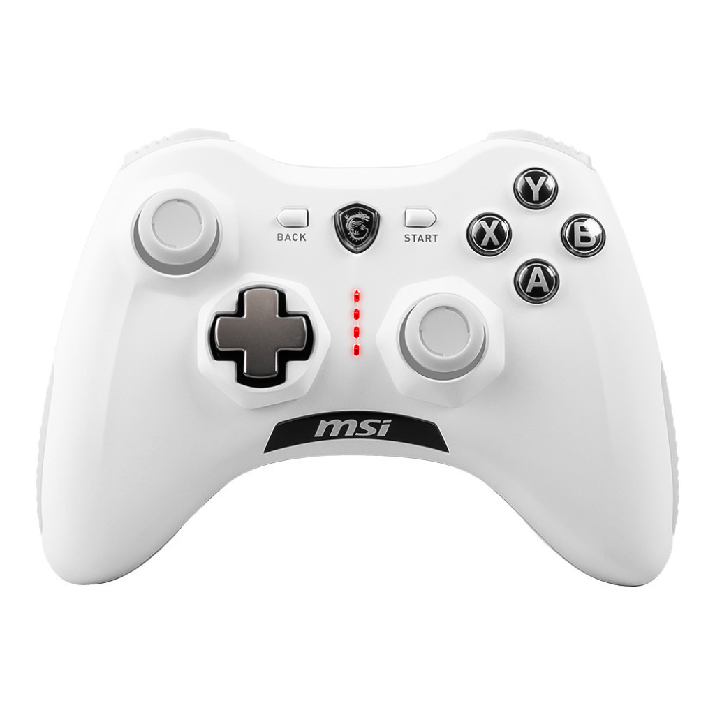 MSI FORCE GC30 V2 WHITE Controller Joystick gaming (Wired USB + RF Wireless, 212g, Cable 2m) ประกันศ