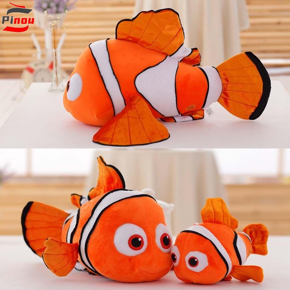 Pinou Nemo Plush ของเล่นเด็กการ์ตูนตุ๊กตาหมอนอะนิเมะตุ๊กตา Plush ตุ๊กตาของเล่น Marlin Nemo ตุ๊กตาของ