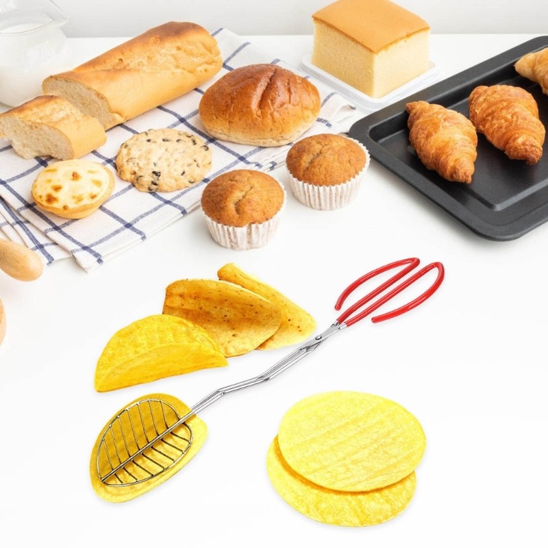 SEL Tacos Shell Clamps ยาวอเนกประสงค์ Tacos Shell Forming แหนบพลาสติก Handle อุปกรณ์ครัว