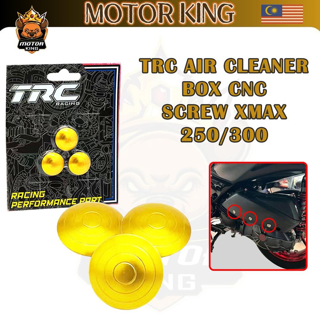 TRC RACING AIR CLEANER BOX CNC SCREW XMAX 250 XMAX 300 อุปกรณ์เสริมรถจักรยานยนต์