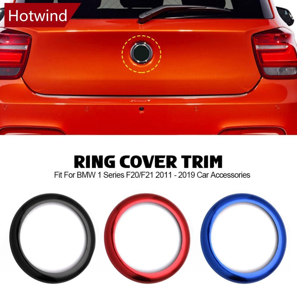 Hotwind รถด้านหลังป้ายแหวนโลโก้กรอบสติกเกอร์ Trim Fit สําหรับ BMW 1 Series F20/F21 2011 - 2019 รถอุปกรณ์เสริม M1W7