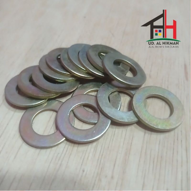 M14 แผ่นแหวนสีเหลือง 14 MM KEY 22 ราคาต่อ 2 ชิ้น