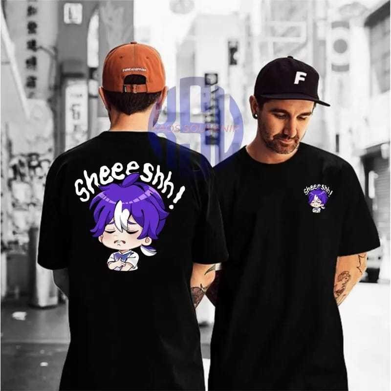 SHEESSH EMOJI FRONT BACK DISTRO เสื้อยืด / / COOL MLBB SHORT SLEEVESHH SHIRT!