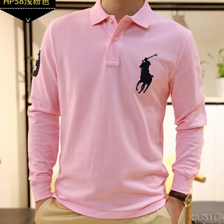 2024 สไตล์ใหม่ผู้ชายสีดําเสื้อโปโลแขนยาวด้านบนปกเสื้อยืดสีทึบธุรกิจสบายๆฤดูใบไม้ร่วง จุดต่ําสุด เสื้อผู้ชายด้านบน [คลังสินค้าพร้อม] ราคา ถูกที่สุด ดีลบีเคเค แกลเลอรีภาพที่ 7