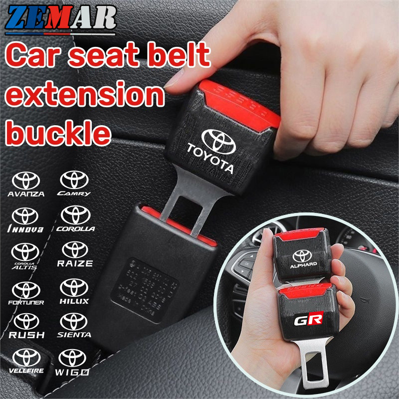 Toyota ปลั๊กต่อเข็มขัดนิรภัยสําหรับรถยนต์ รุ่น Prius, Fortuner, Corolla Cross, CHR, Camry, Wish, Vios, Veloz, Estima, Sienta, Yaris Ativ, Altis, Hilux, Revo, bZ4X, Hiace