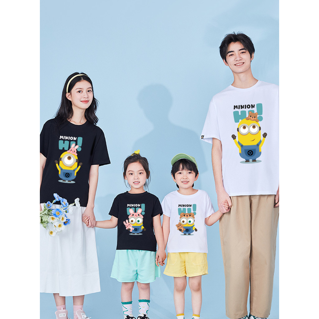 พร้อมส่ง&COD RINA STUDIO เสื้อผ้าพ่อแม่ลูก แขนสั้นลําลองคอกลม เชิ้ตสั้#2