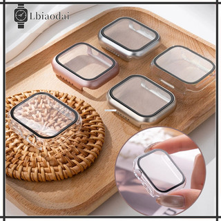 กระจกนิรภัยพร้อมตัวเรือน for Apple Watch Ultra/SE 3 2 IWatch Series 11 10 9 8 7  6 5 4 3 49mm 46mm 41mm 42mm 44mm