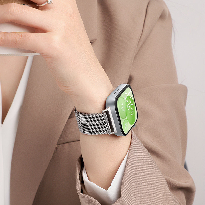 ลูปมิลานสายนาฬิกา for Huawei Watch Fit 4/4 Pro/3 แถบโลหะสแตนเลสนาฬิกาอัจฉริยะ Huawei สายนาฬิกา Huawei Fit 3 อุปกรณ์เสริม