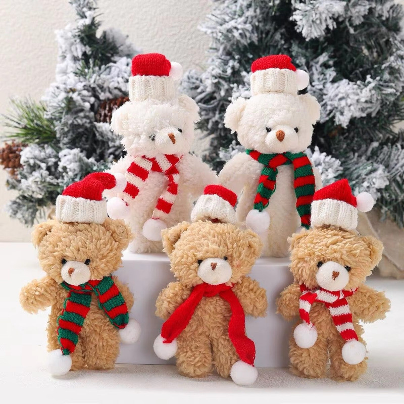 สินค้าตกแต่งคริสต์มาส-คริสต์มาสมินิหมีตุ๊กตา-จี้ต้นคริสต์มาสนุ่มน่ารักตุ๊กตาหมี-ตกแต่งบ้านเค้กtoppers-สุขสันต์วันคริสต์มาสงานแต่งงานอุปกรณ์ตกแต่งบ้าน