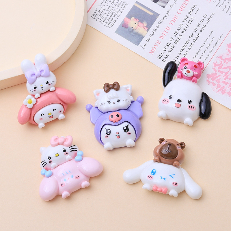 SANRIO เสน่ห์เรซิ่น ซานริโอ น่ารัก 5 ชิ้นสําหรับ ทําเอง (8-308)