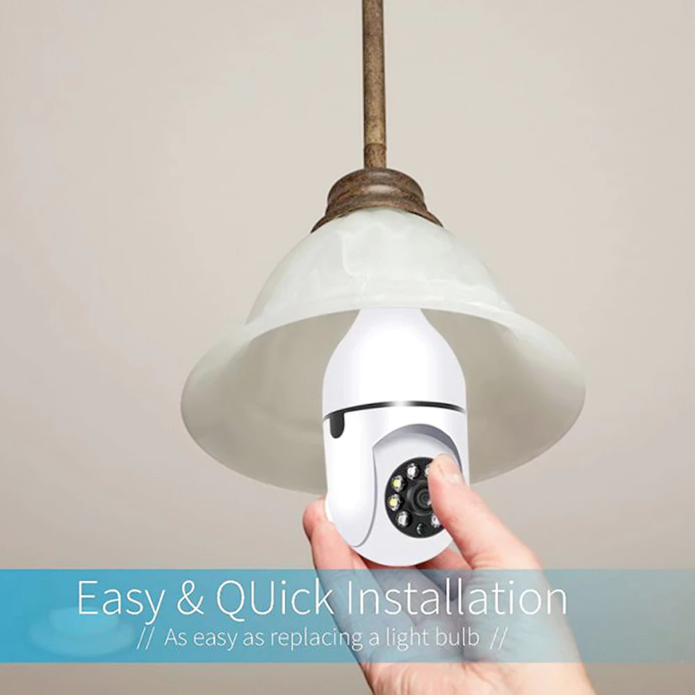 กล้องวงจรปิด WiFi 360 Panoramic Bulb Camera 1080P thumbnail 5