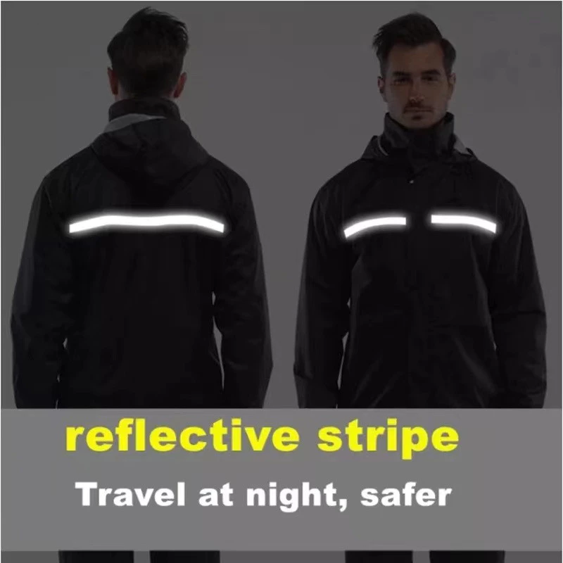 ชุดเสื้อและกางเกงกันฝน แถบสะท้อนแสง รุ่นหมวกติดเสื้อ thumbnail 6