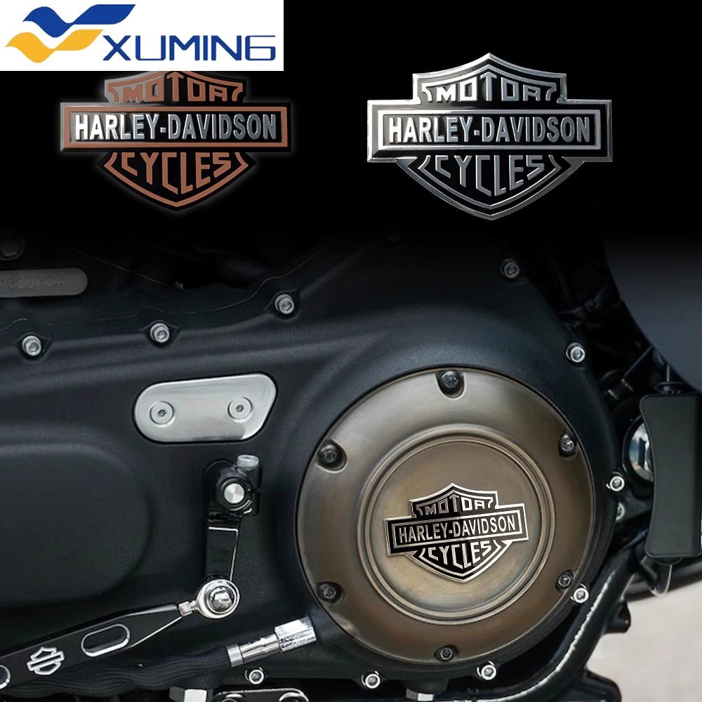 11รูปแบบเพื่อเลือกโลหะผสมโลหะ HARLEY-DAVIDSON โลโก้มอเตอร์สติกเกอร์ Brotherhood Emblem Badge Decal