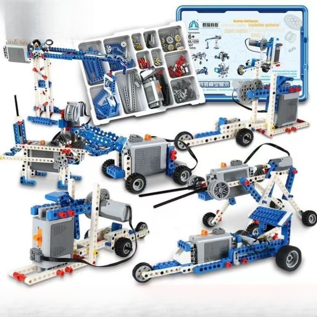 ชุด9686ชุดวิทยาศาสตร์และการศึกษาชุดเครื่องกลควบคุมระยะไกลที่ตั้งโปรแกรมได้ของเล่นเพื่อการศึกษาสำหรับ