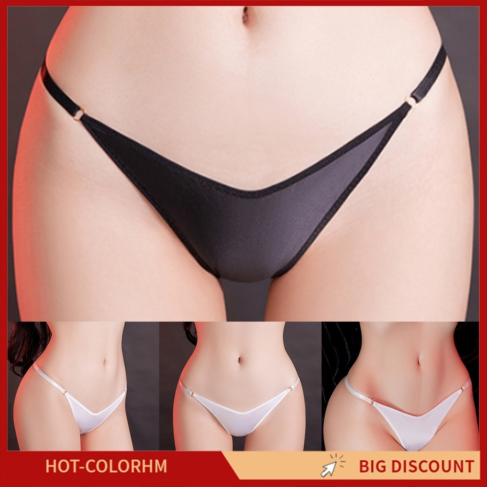 [CH] กางเกงชั้นในแนวราบเคลือบเงาสําหรับผู้หญิงจีสตริง Thongs ชุดชั้นในชุดชั้นในด้านล่างเชียร์