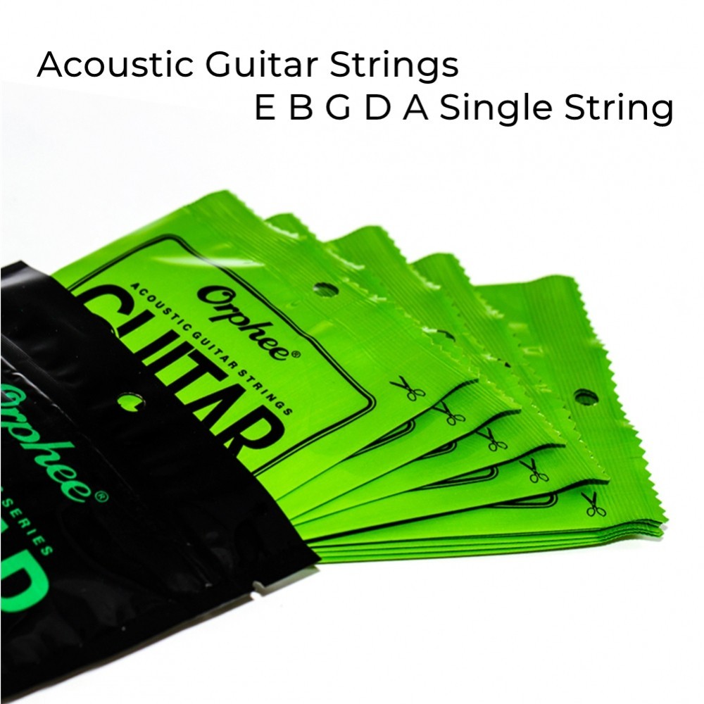 Orphee Acoustic Guitar String 010 EBGDA Gauge Clear Tone and Exceptional Quality