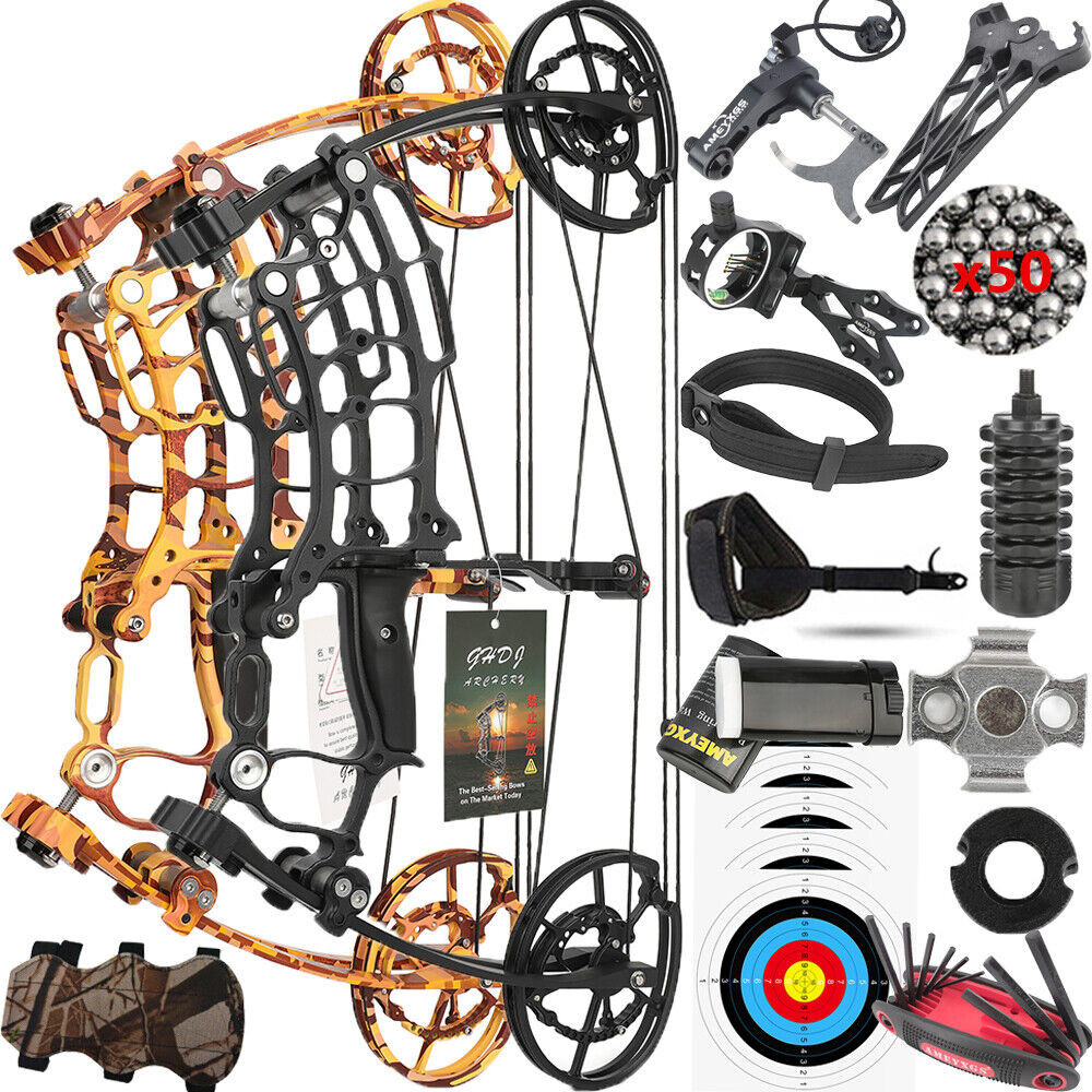Compound Bow Short Shaft 30-70lbs ลูกธนูลูกศรเหล็กอเนกประสงค์ RH LH