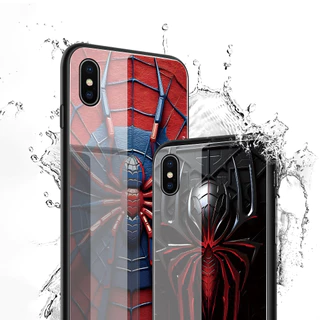 เคส สำหรับ iPhone 17 16 15 14 13 12 11 X XS XR 7 8 6 SE Mini Plus Pro Max 2020 2022 เคสไอโฟน เคสแข็ง Hard Glass Case BLK
