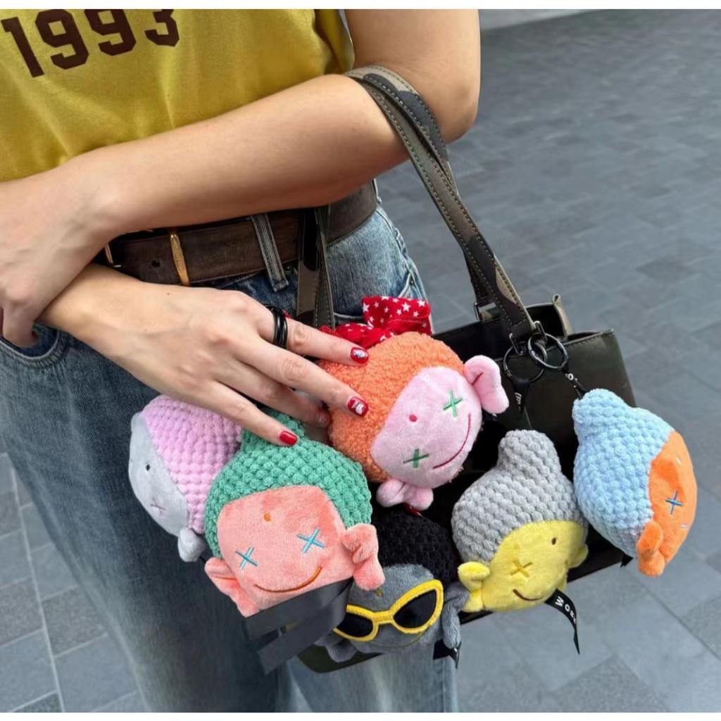 Amitofo Good Luck พวงกุญแจ Soft Lucky Buddha จี้ Plush สุ่มหนึ่ง