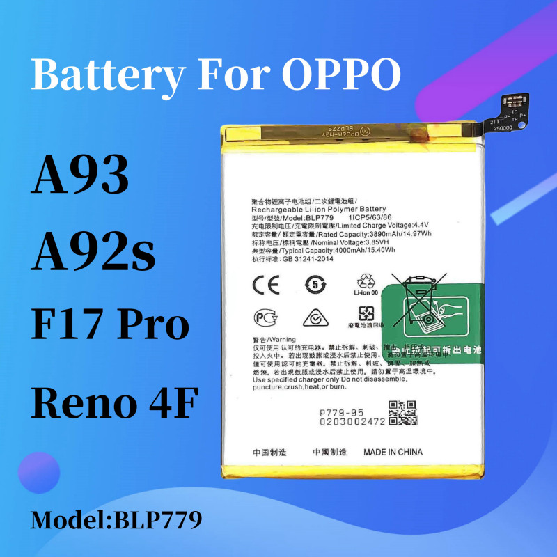 แบตเตอรี่สําหรับ for OPPO A93 / A92S / F17 PRO / RENO 4F แบต BLP779