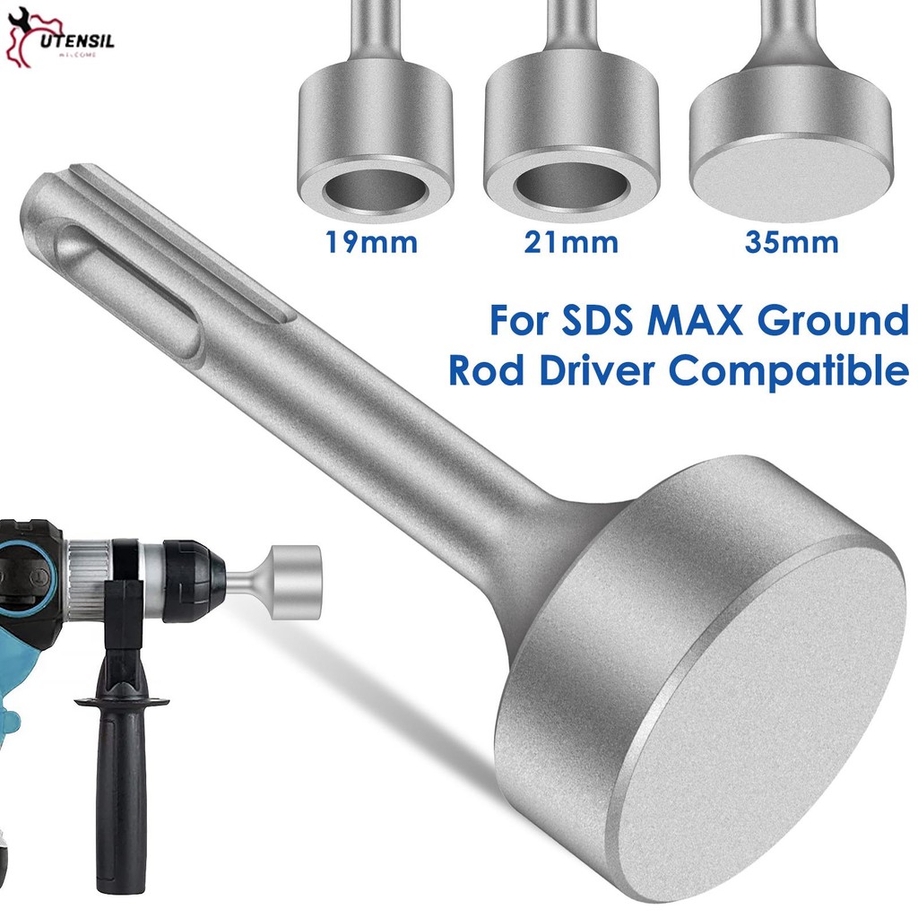 Ground Rod Driver 85 มม. ดอกสว่านเจาะ เหล็กแบบโรตารี่ทนทานต่อการสึกหรอเครื่องมือไฟฟ้าคันเบ็ดลงดินร้อน SDS