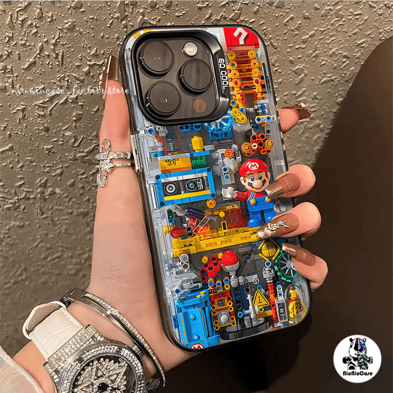 เคสไอโฟน เลโก้มาริโอกรณีโทรศัพท์ซิลิโคนคุณภาพสูง For iPhone 16 15 14 13 12 11Promax XSMAX XS XR X 7P 8Plus เคส กันกระแทก